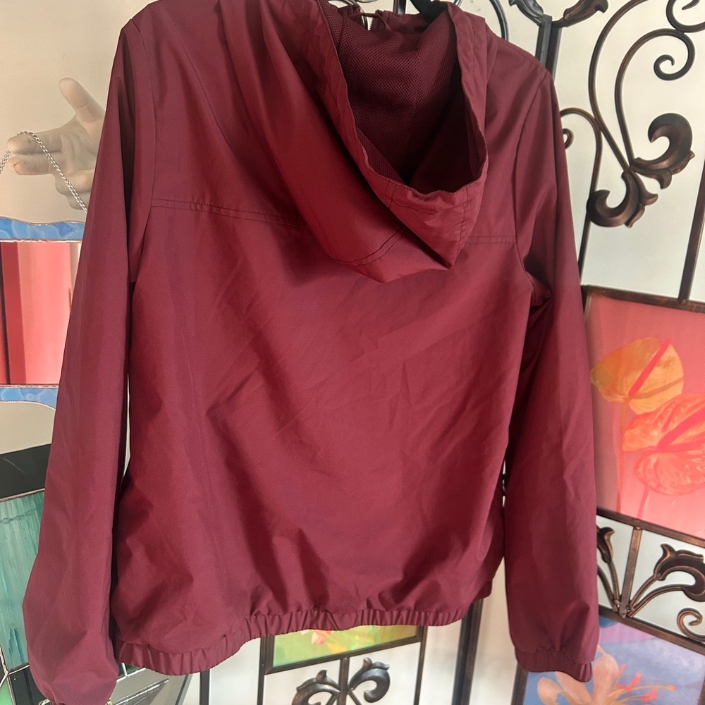 Vans Maroon Hooded Windbreaker Jacket - Picture 3 of 5